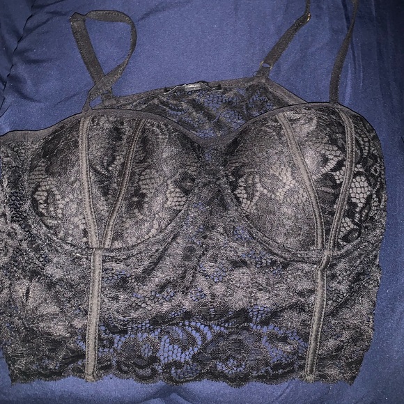 Black bra crop top - Picture 1 of 1